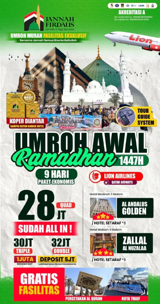 Umroh Ekonomis Awal Ramadhan