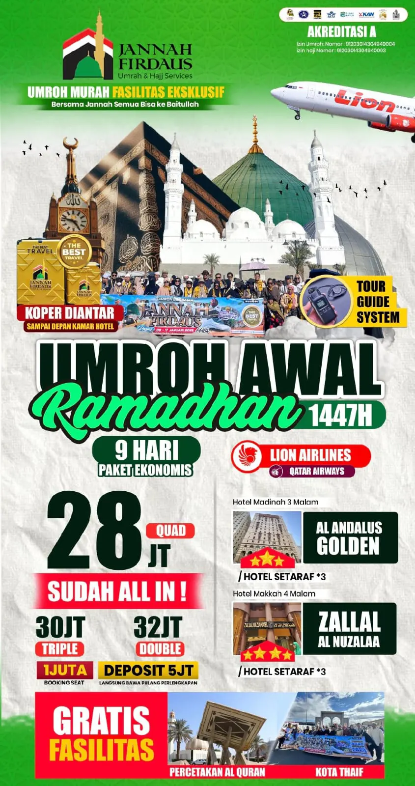 Umroh Ekonomis Awal Ramadhan