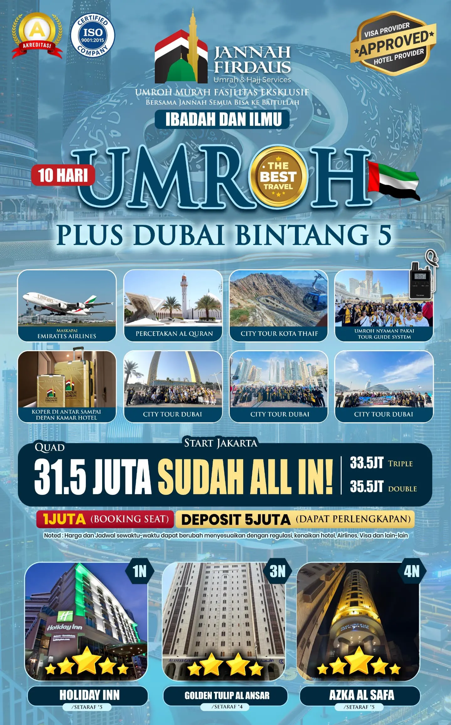 umroh plus dubai hotel bintang lima