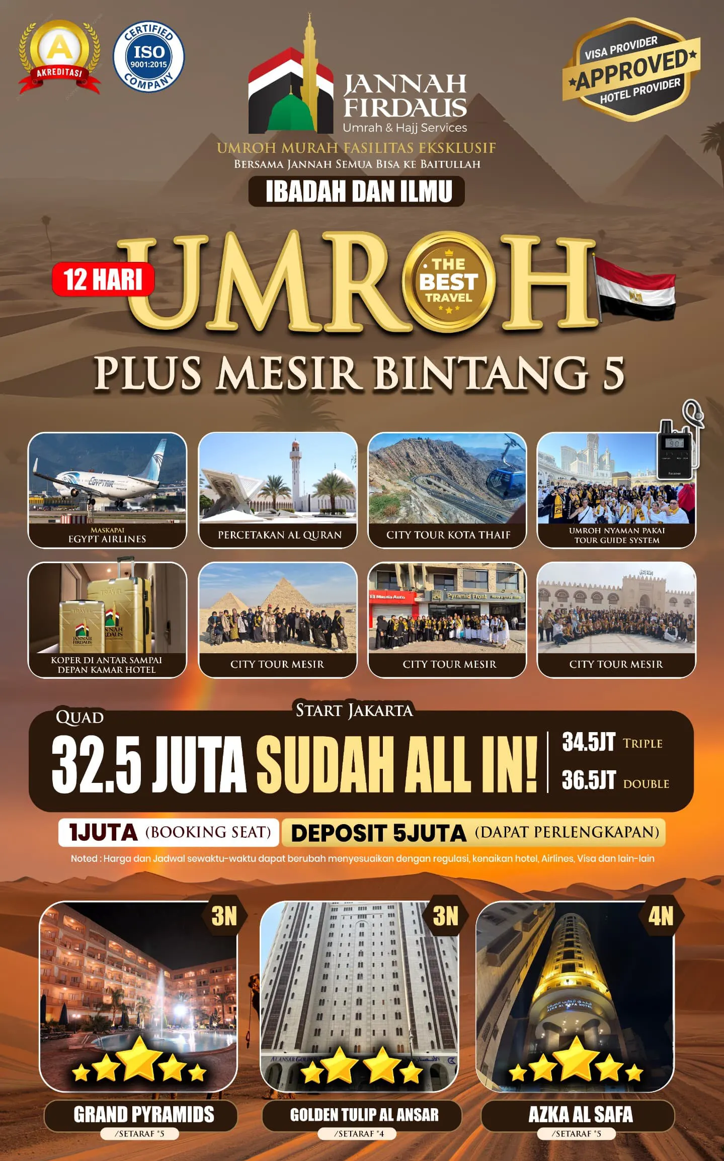 umroh plus mesir bintang lima
