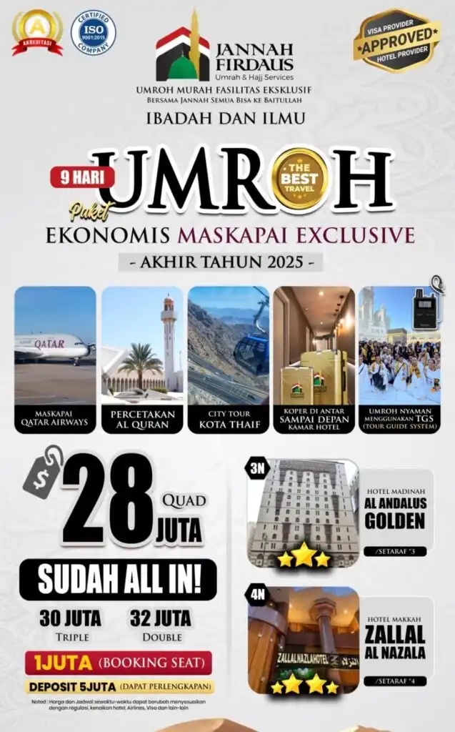umroh ekonomis akhir tahun