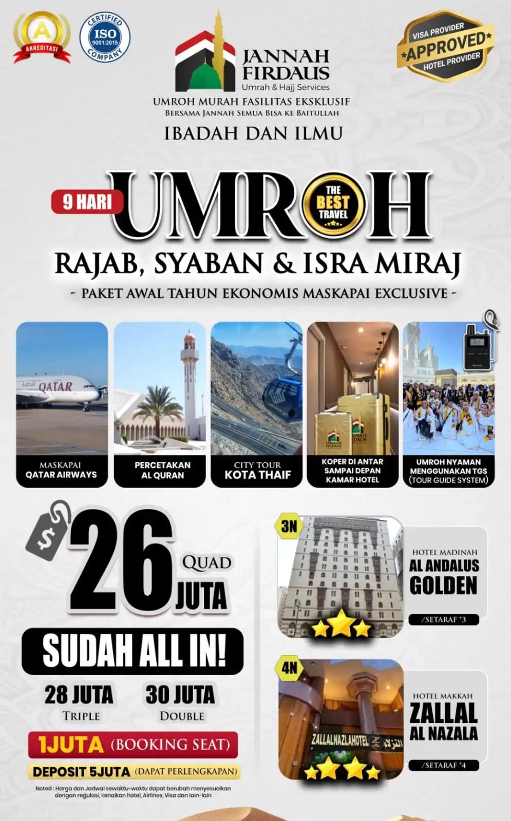 umroh ekonomis awal tahun 2026