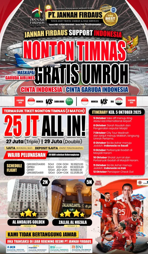 Nonton Timnas Gratis Umroh