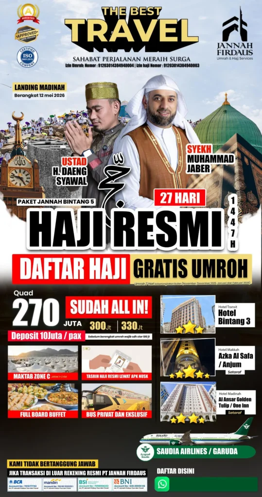 Haji Tanpa Antri Paket Jannah