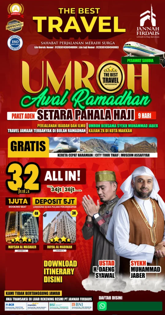 umroh awal ramadhan paket aden