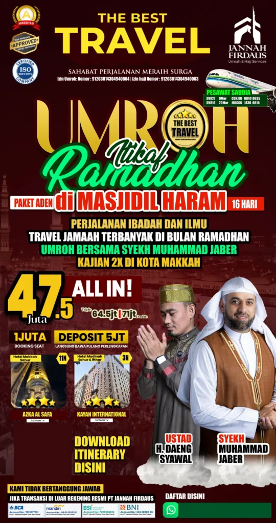 umroh itikaf ramadhan paket aden