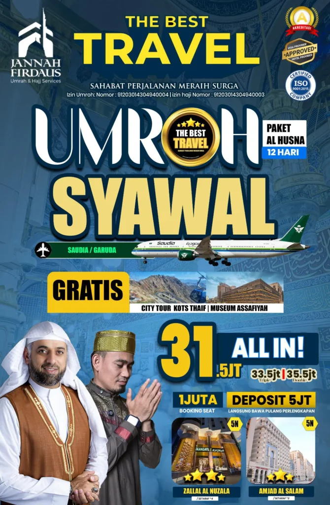 Umroh syawal 12 hari Al Husna