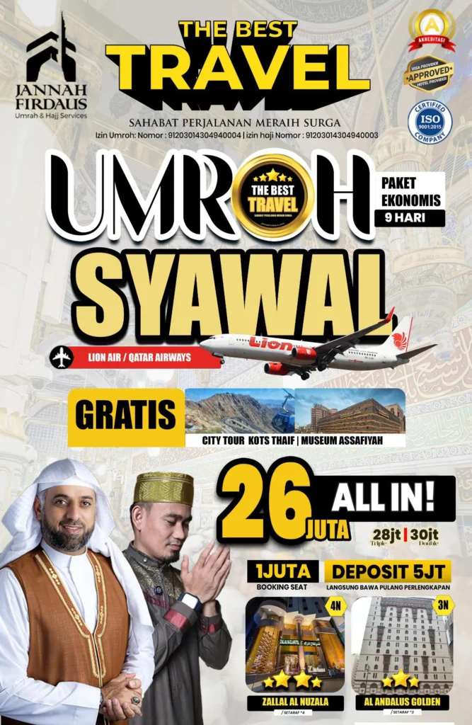 Umroh syawal 9 hari Ekonomis