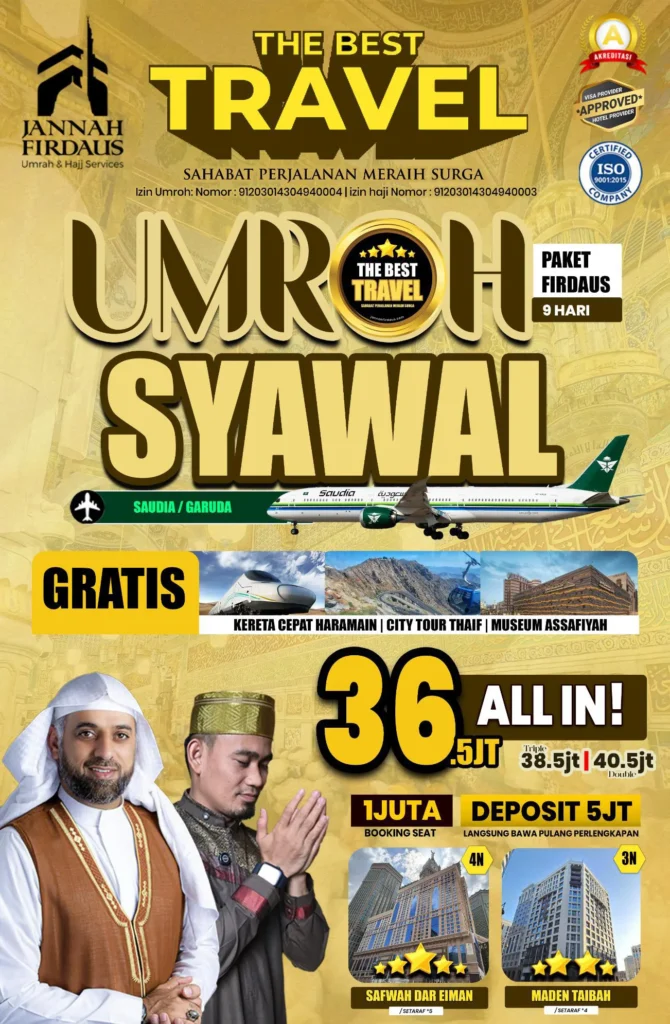 Umroh syawal 9 hari Firdaus