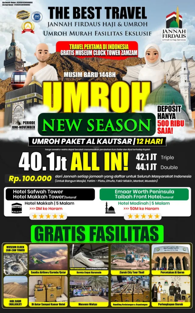 paket umroh 12 hari bintang 5 al kautsar