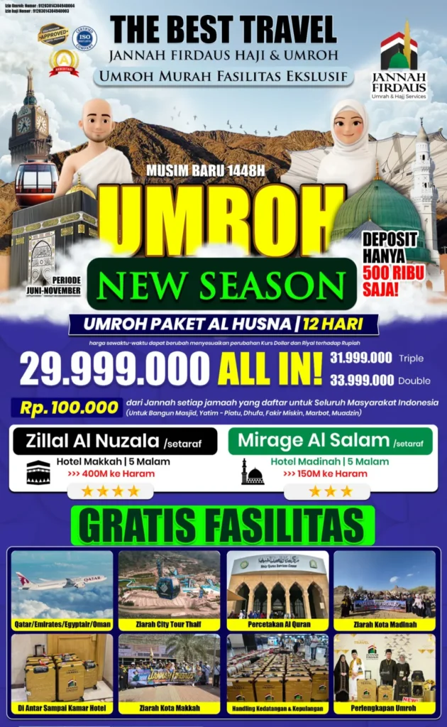 paket umroh ekonomis 12 hari al husna