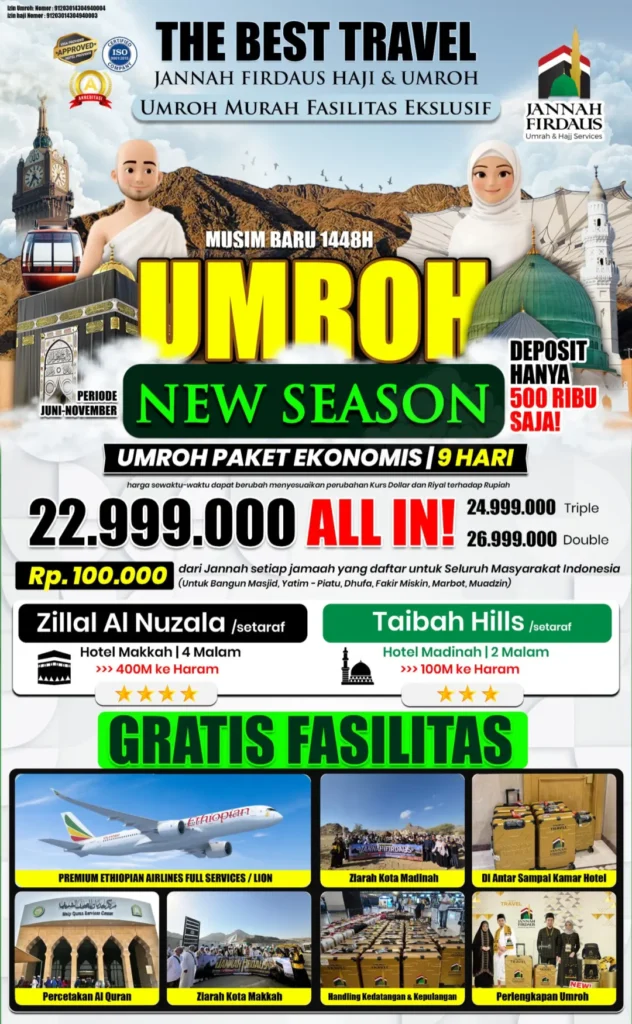 paket umroh ekonomis 9 hari