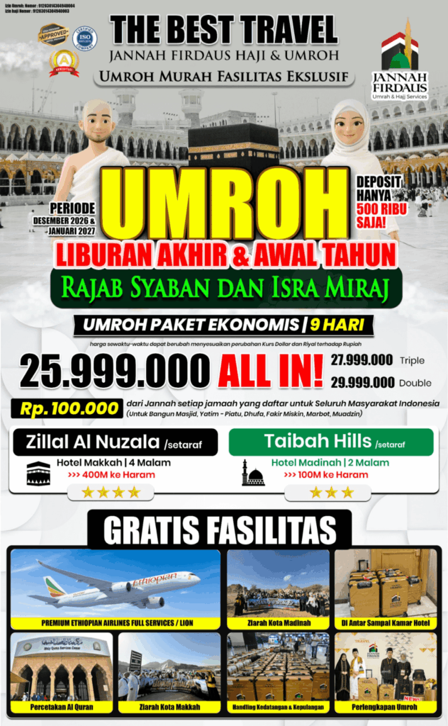 paket umroh ekonomis akhir tahun