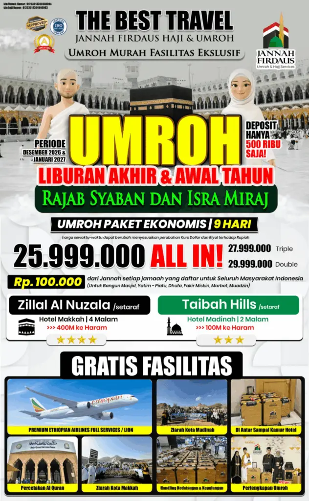 paket umroh ekonomis akhir tahun