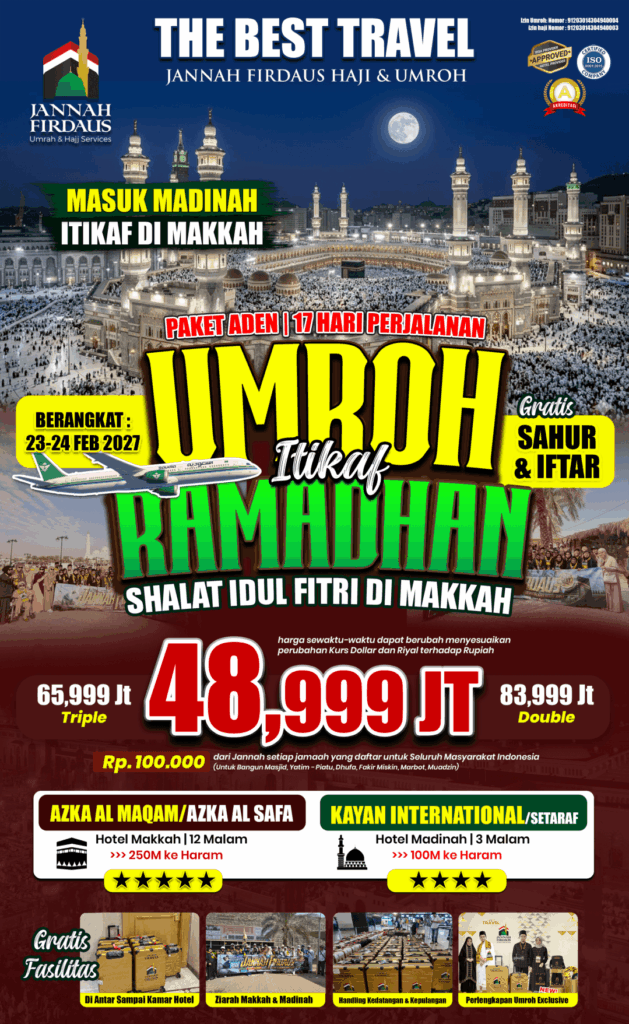 umroh aden itikaf makkah masuk madinah