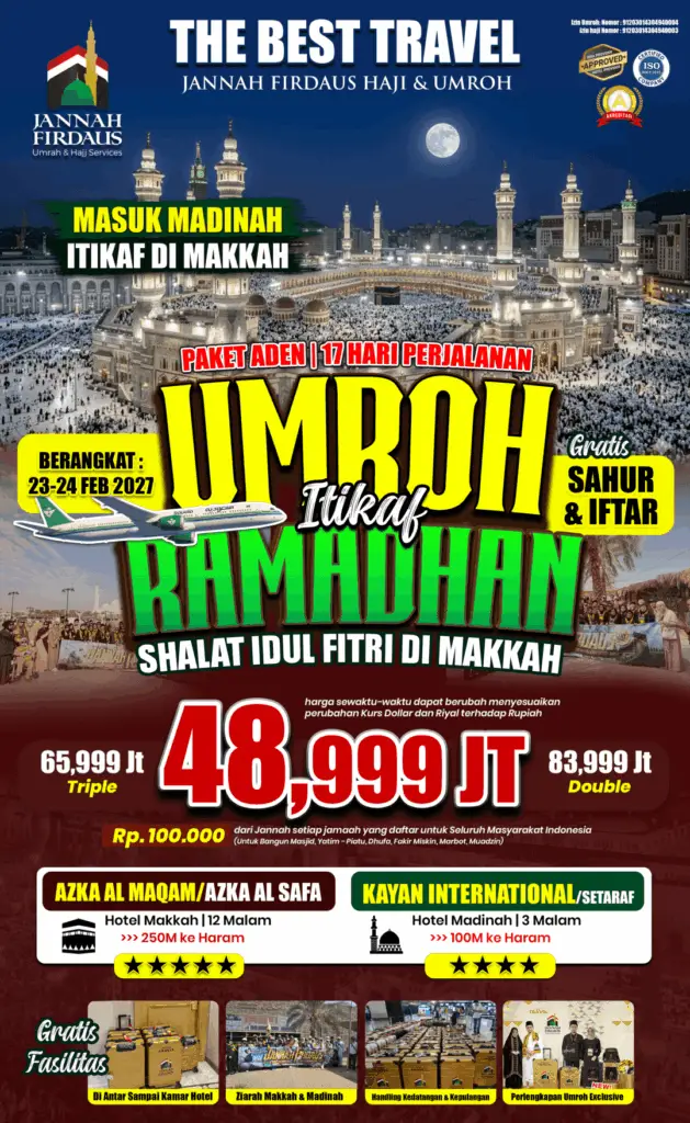 umroh aden itikaf makkah masuk madinah