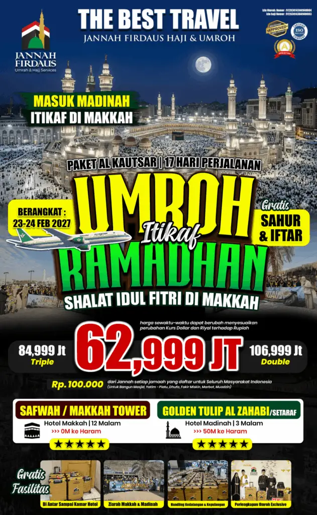 umroh alkautsar itikaf makkah masuk madinah