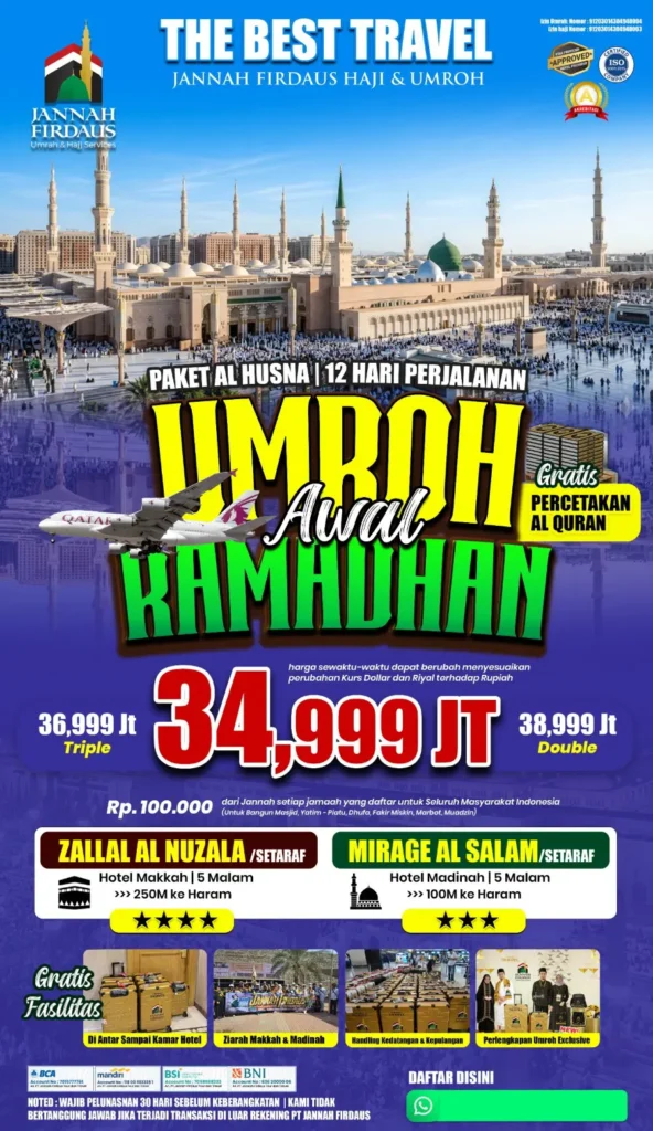 umroh awal ramadhan paket al husna