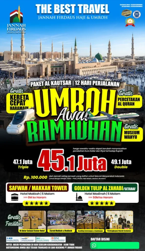 umroh awal ramadhan paket al kautsar