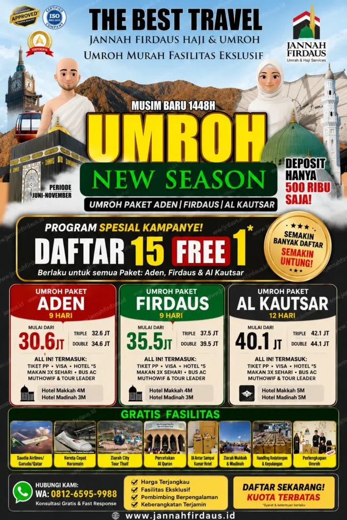 Program Spesial Umroh Daftar 15 Gratis 1
