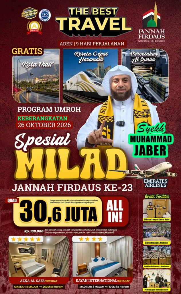umroh milad JF paket Aden
