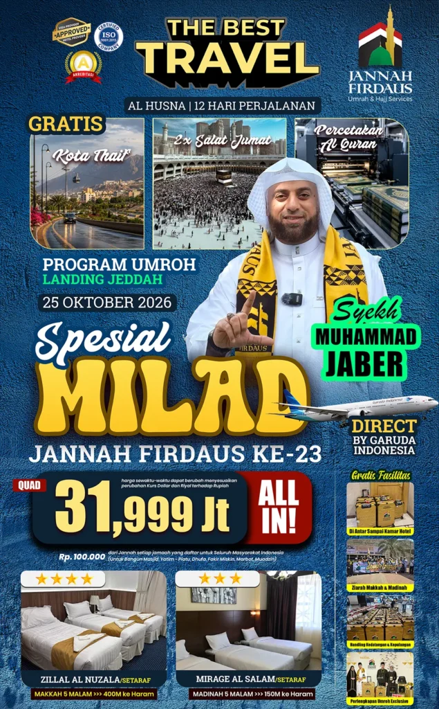 umroh milad jf paket al husna program 12 hari