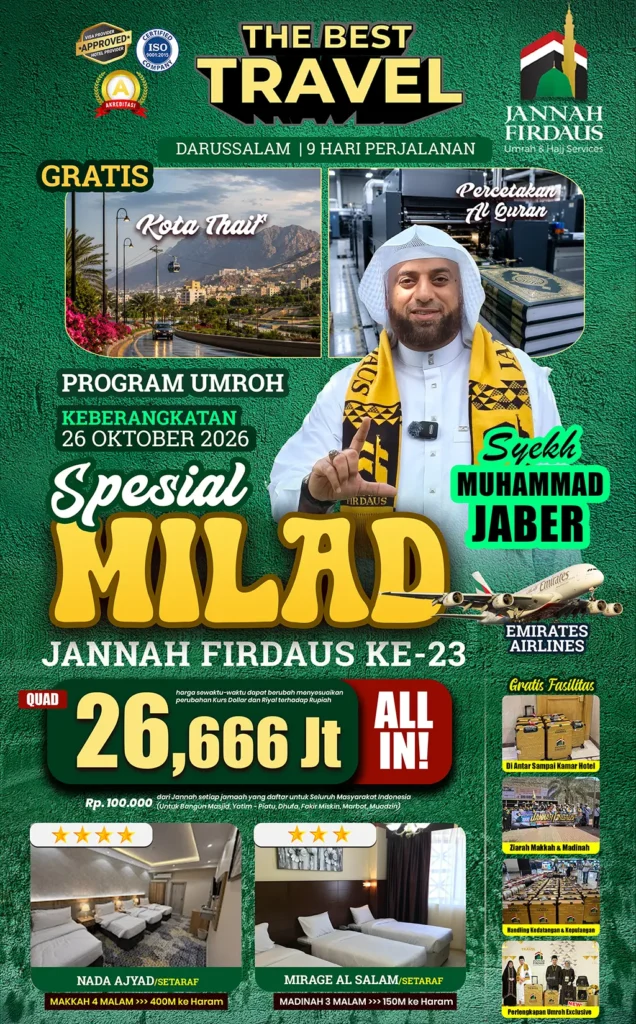 umroh milad JF paket Darussalam