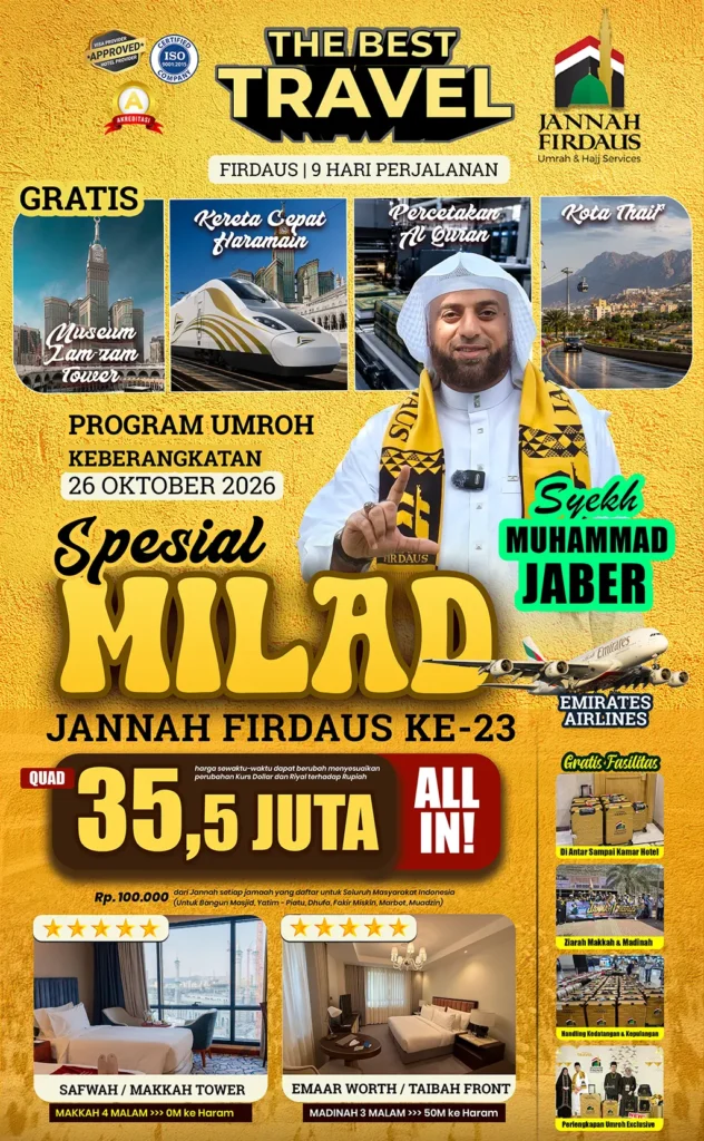 umroh milad JF paket Firdaus