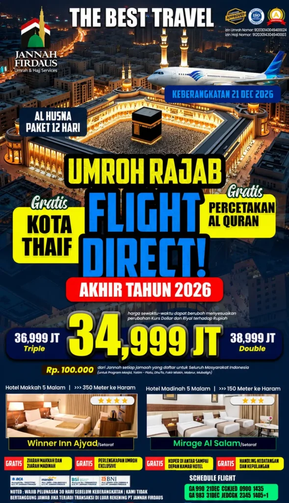 umroh 12 hari akhir tahun al husna