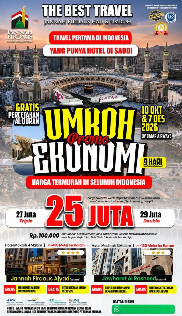 paket ekonomis 9 hari