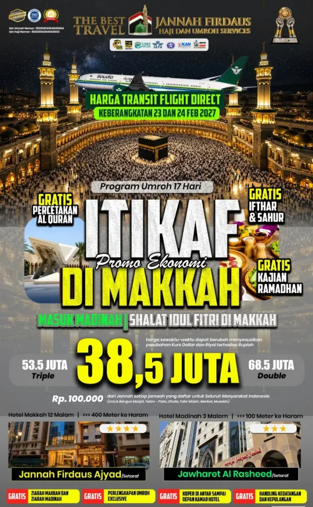 Itikaf Makkah Masuk Madinah Ekonomi